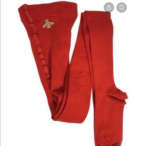 NWT Gucci Orange Women's Bee Wool  Cashmere Sz. S